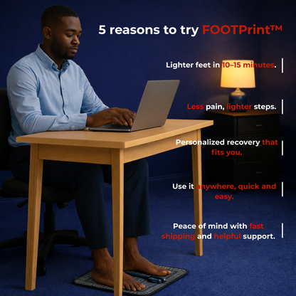 Masajeador de pies FOOTPrint™ EMS para relajación 